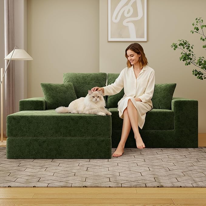 Cloud Modular Sectional Sofa, Comfy Boneless Couch