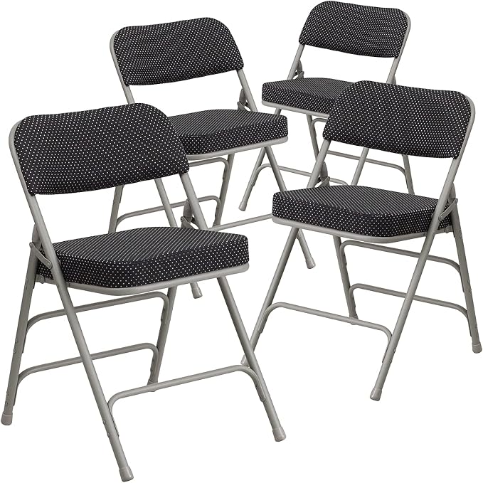Flash Furniture HERCULES Series Premium Curved Triple Braced & Double Hinged