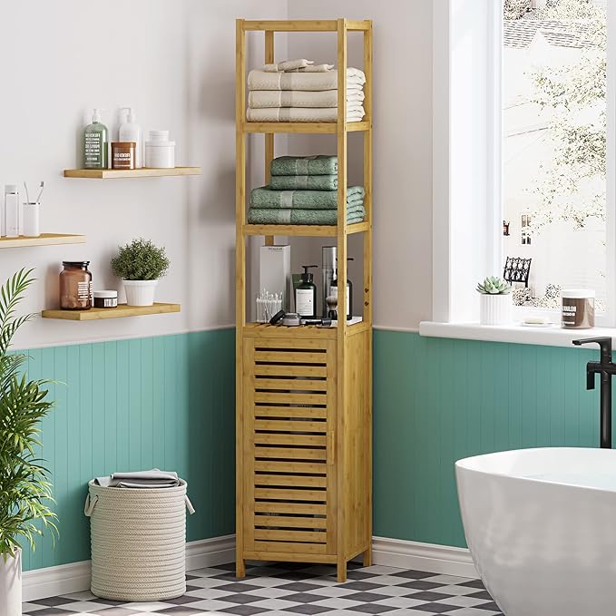 VIAGDO Storage Tall Slim Cabinet