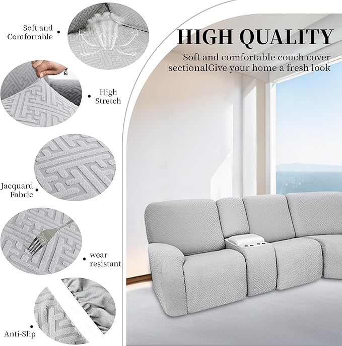 100% Waterproof Sectional Recliner Couch Covers