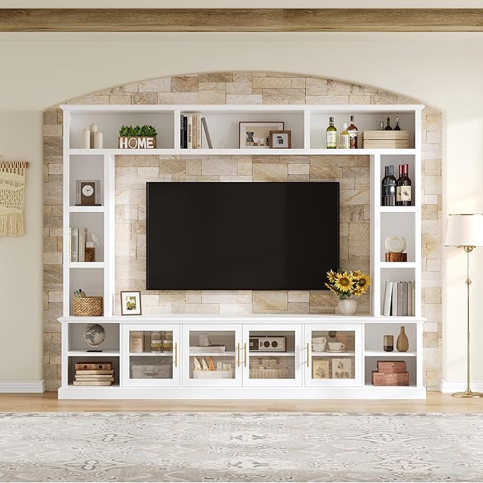 Merax 95" Entertainment Center for TVs up to 80", All-in-One TV Stand