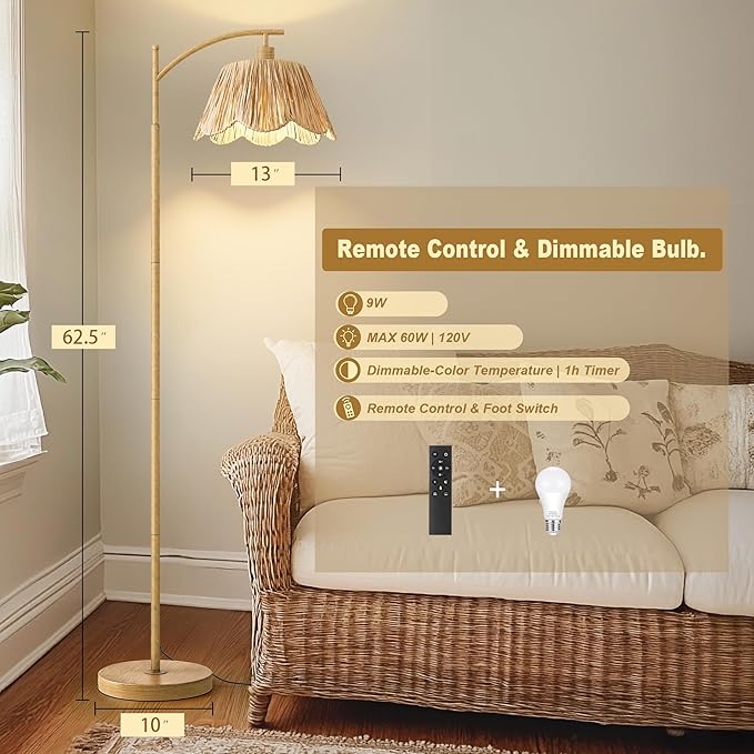 Oneach Arc Floor Lamp for Living Room