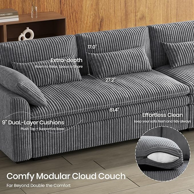 Belffin Large Modular Sectional Sofa