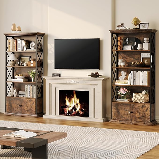 GOLDDAY 5-Tier Tall Bookcase