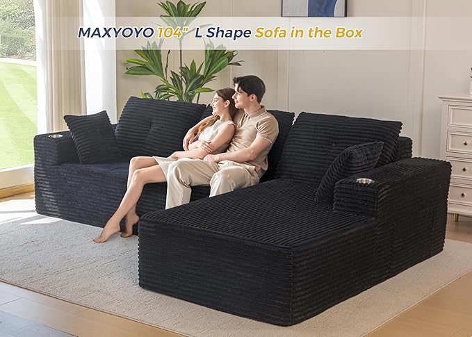 MAXYOYO 104" Modular Sectional Couch