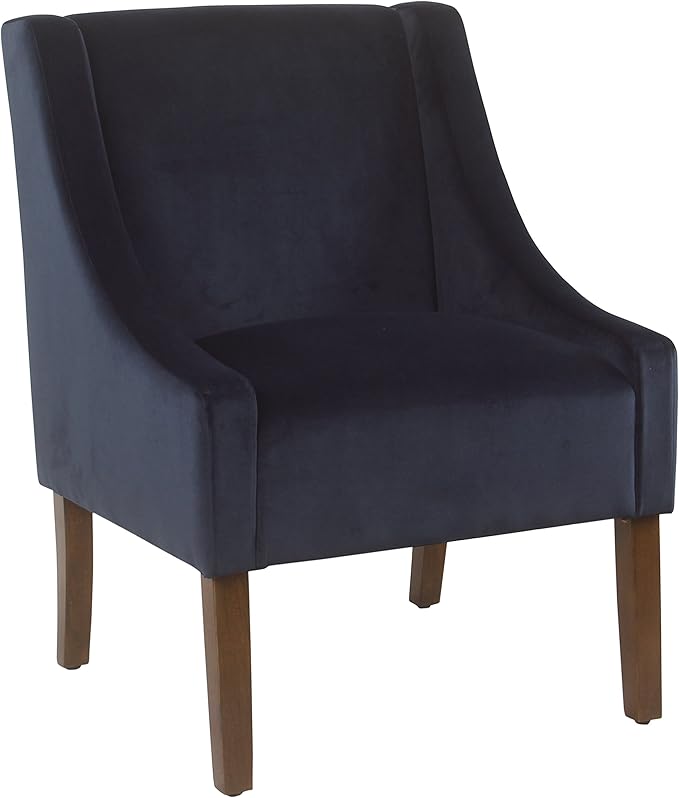 Homepop Home Decor | Upholstered Classic Swoop Arm Accent Chair | Accent Chairs