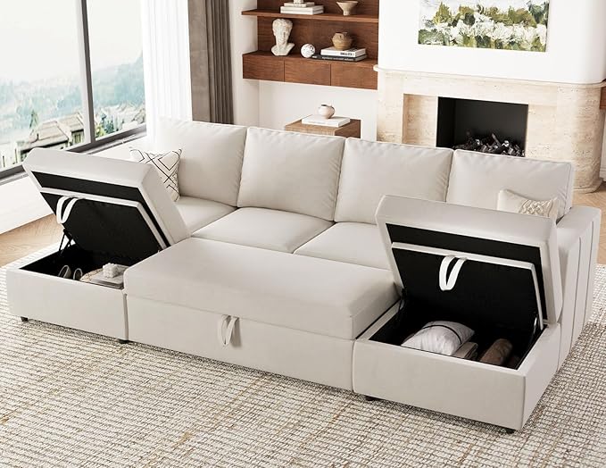 Belffin Modular Sectional Sleeper Sofa Bed