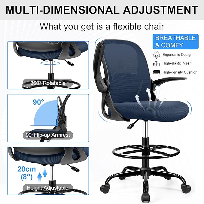 Drafting Chair Tall Office Chair