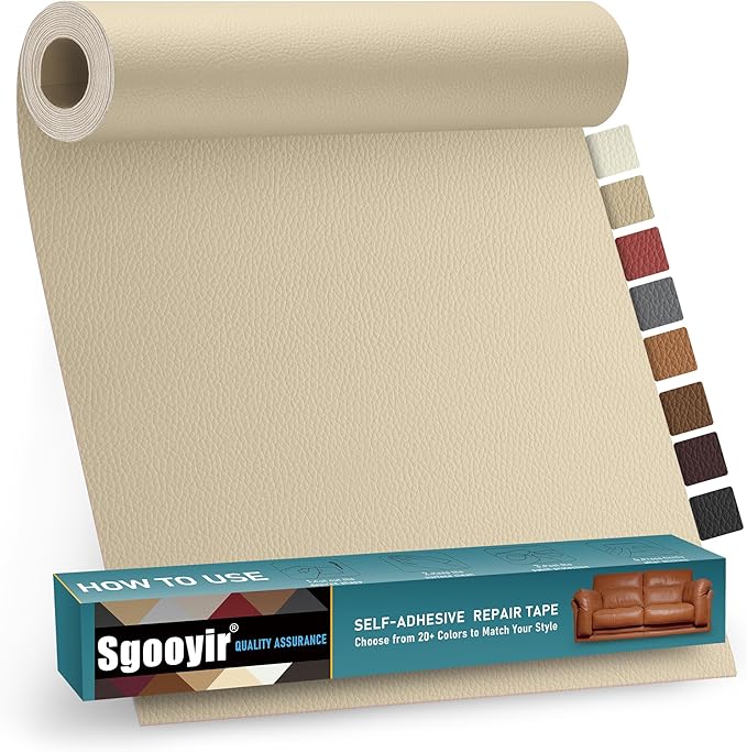 Leather Repair Patch Tape Kit, Vinyl Leather Repair Kit