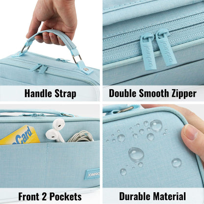 Pencil Case, Large Capacity Pencil Case Organizer; Double Zipper Storage Bag; Big Pencil Pouch for College School Office Teen Girl Boy Men Women Adult