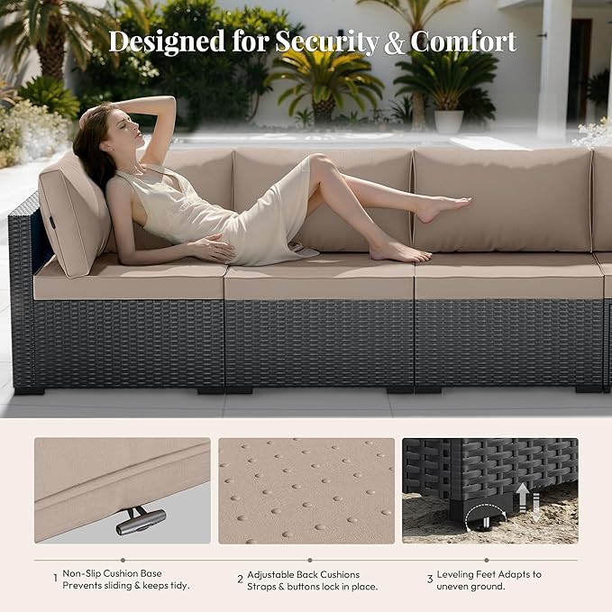 WWR Patio Furniture Set 7 Piece