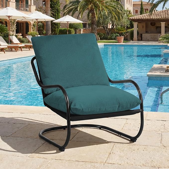 Peace nest Modern Accent Chair, Soft Upholstered Armchair