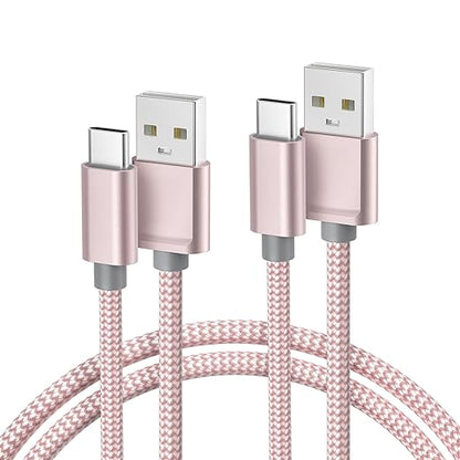 Basesailor USB Type C Charger Cable 10FT 2Pack,Charging Cord for Kindle Fire HD 7 2022 12th,10 9th 2019,8 10th 2020,Paperwhite 11th 2021 Generation,Samsung Galaxy A03s,A51,A52,A53,iPhone 17 16 16e