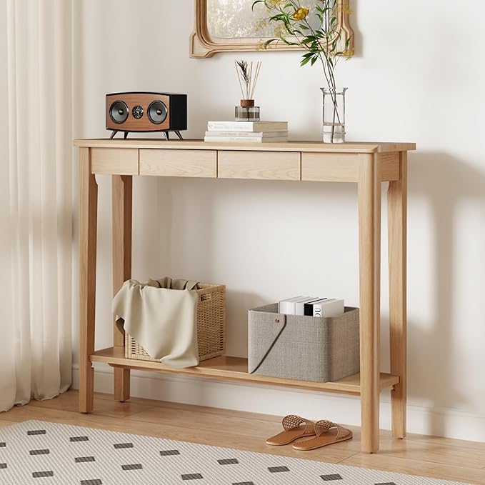 AQIMUELE Wood Console Table
