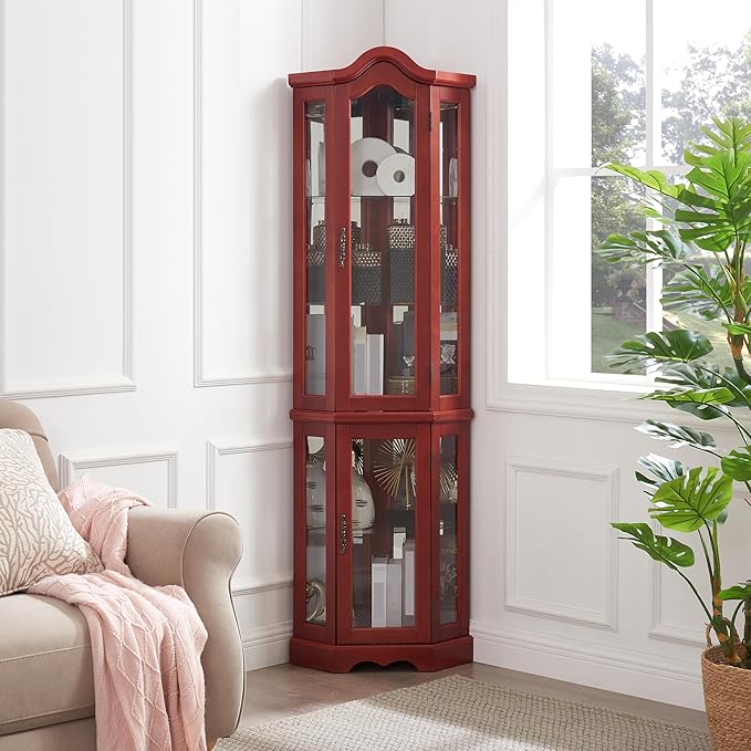 Glass Corner Display Cabinet