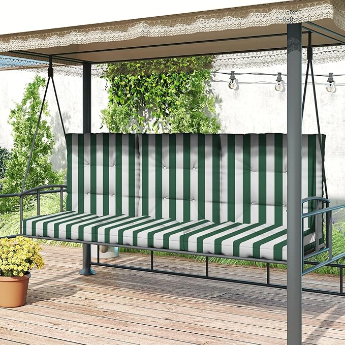 Outdoor Chair Cushions Set of 2, High Back Soft Seat Pad, Indoor Outside Use