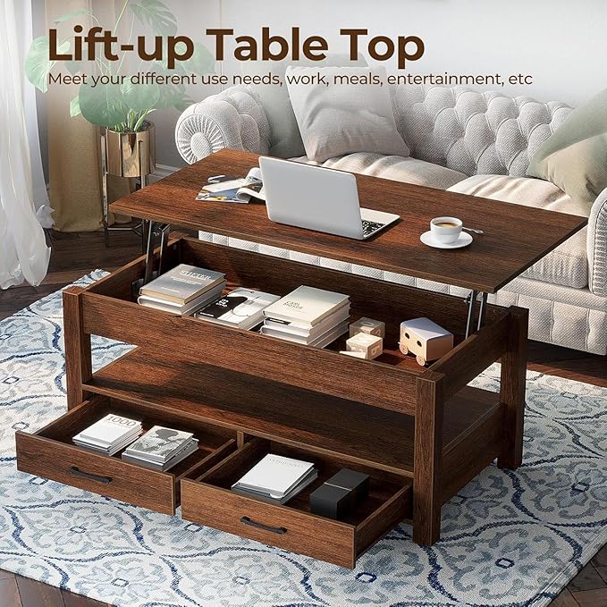 Rolanstar Coffee Table, Lift Top Coffee Table
