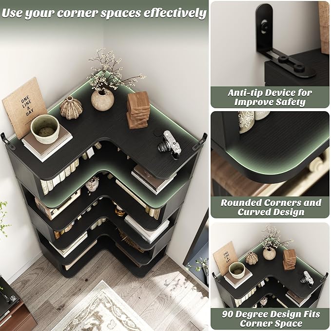 Armocity Corner Book Shelf