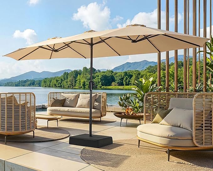 SUPERJARE 15FT Outdoor Patio Umbrella