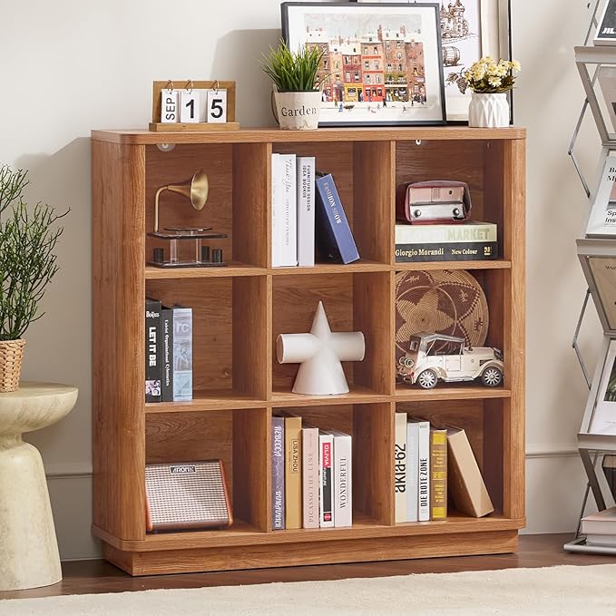 Joaxswe 9 Cube Storage Book Shelf, 40.5" Wide Organizer Bookshelf