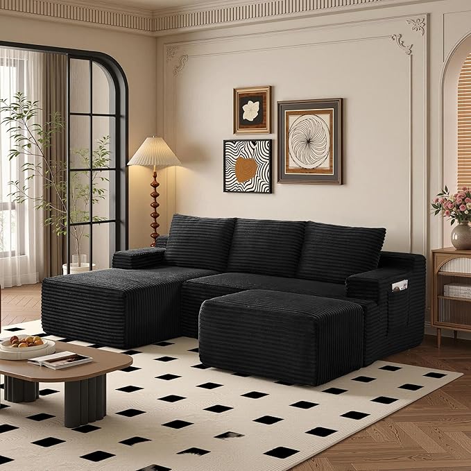 96" Sectional Couches for Living Room Cloud Couch Sofa