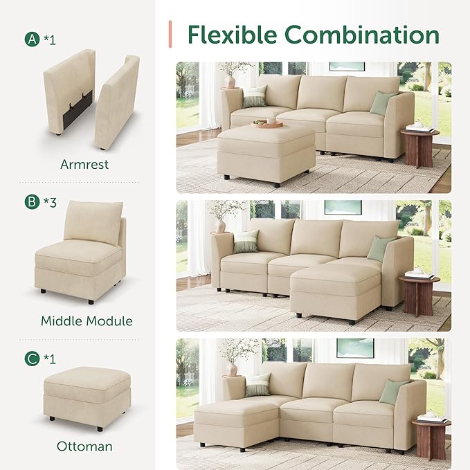 HONBAY Modular Sectional Sofa