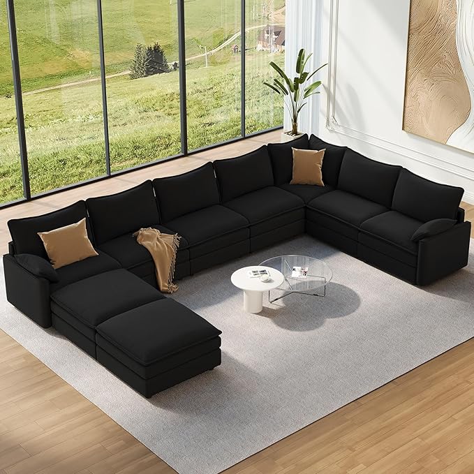 Vesgantti Large Modular Sectional Sofa, Big Comfy Cloud Couch
