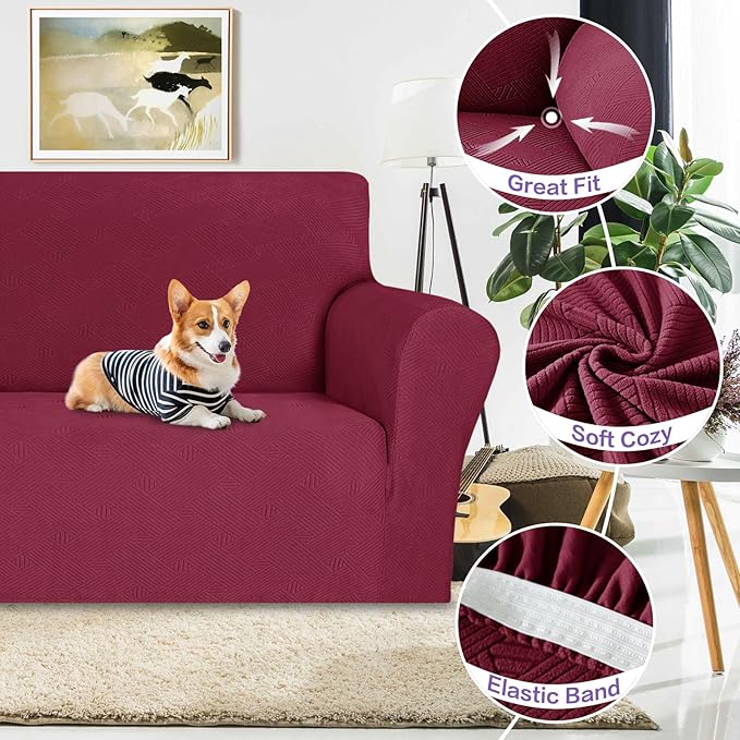 ZNSAYOTX Oversized Super Stretch Couch Cover, New Universal Sofa Covers