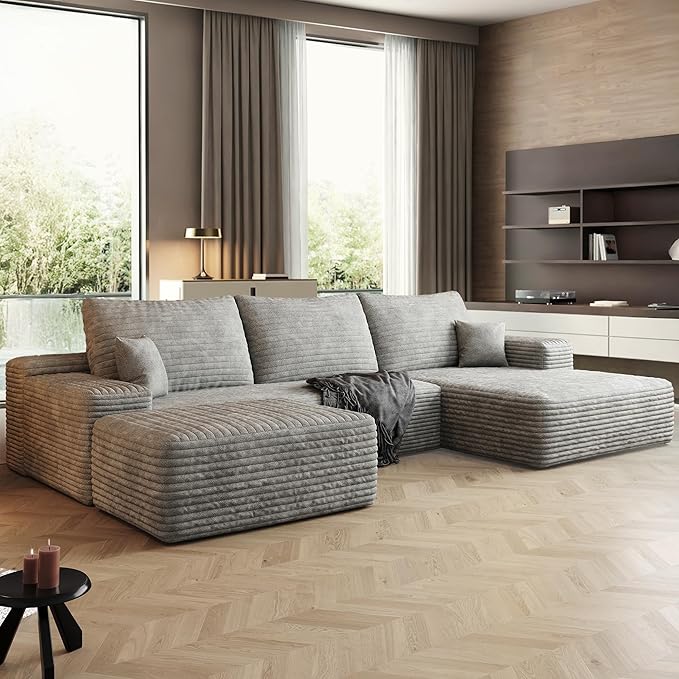 108" Sectional Couches for Living Room Cloud Couch Sofa