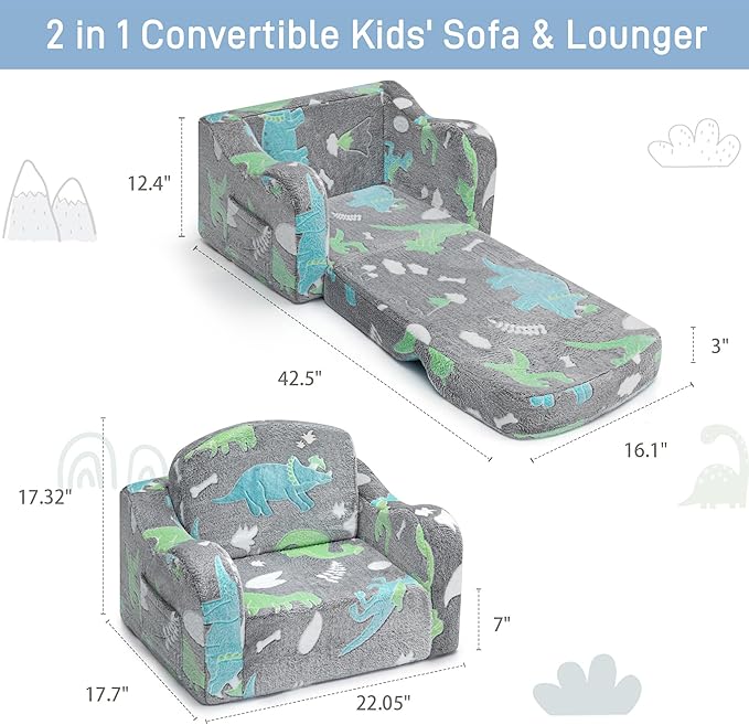 aodisman Thick Comfy Toddler Chair and Couch