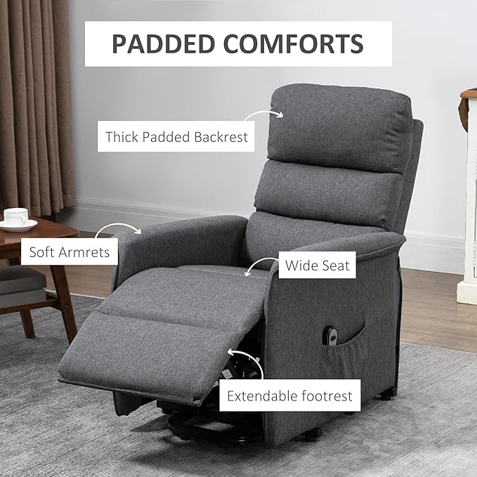 HOMCOM Power Lift Recliner Chair