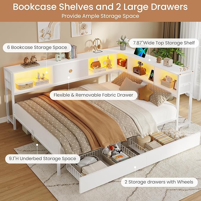 DICTAC Full Corner Bed Frame