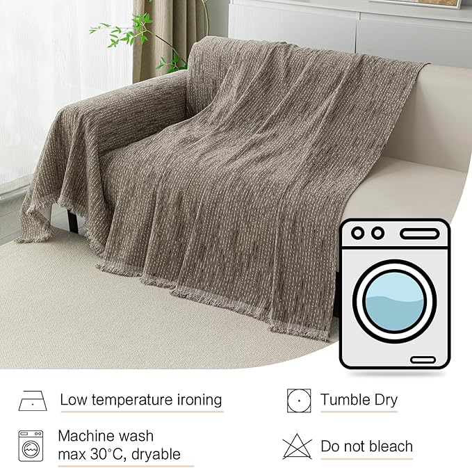 MYSKY HOME Couch Covers for 2 Cushion Couch Sectional Sofa, L Shape Sofa