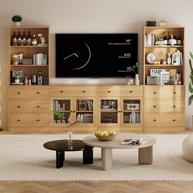 TUSY 71" Large TV Stand Set
