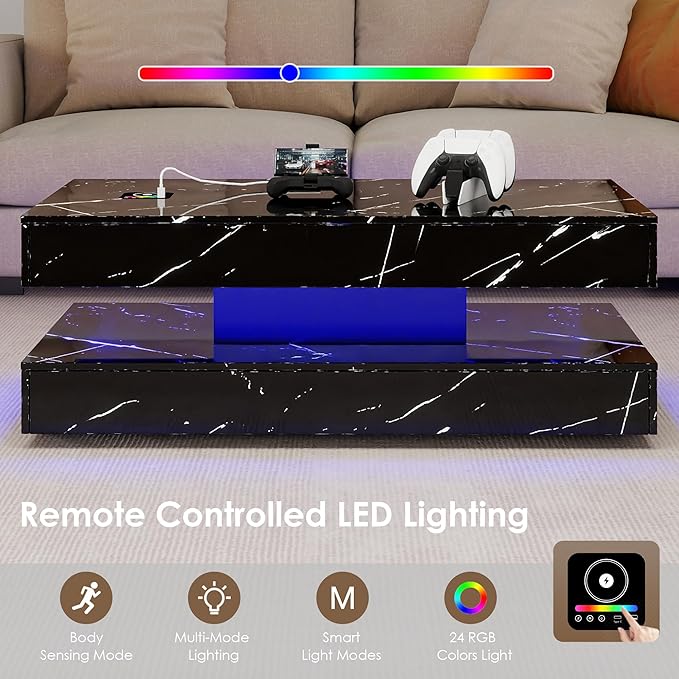 47.2" LED Smart Coffee Table