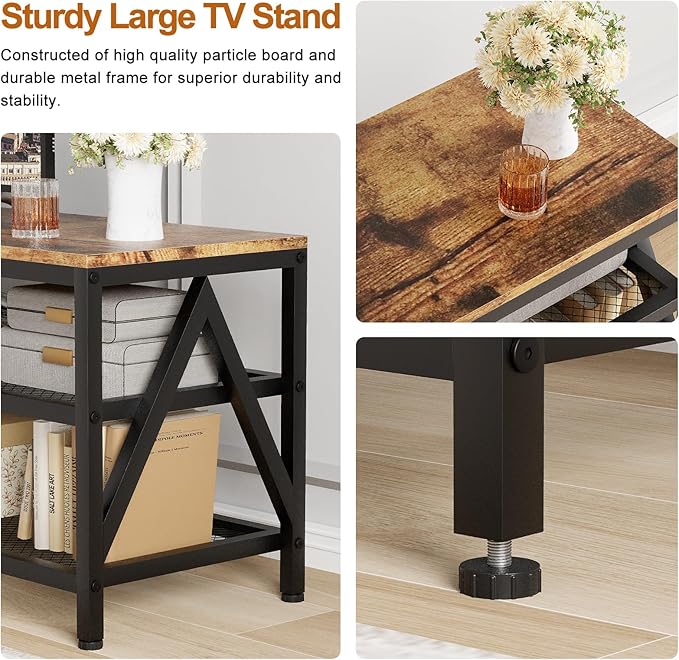 TV Stand for TVs up to 75 Inch, Entertainment Center for Living Room
