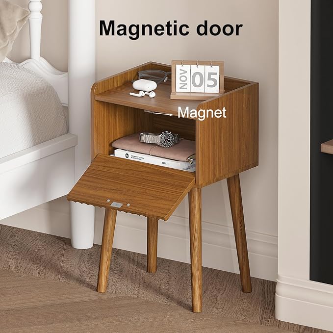 LAATOOREE Small Nightstands Set of 2, Side End Table, Bedside Table