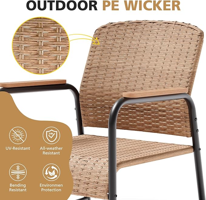 Jing's Villa 3-Piece Outdoor Bistro Set
