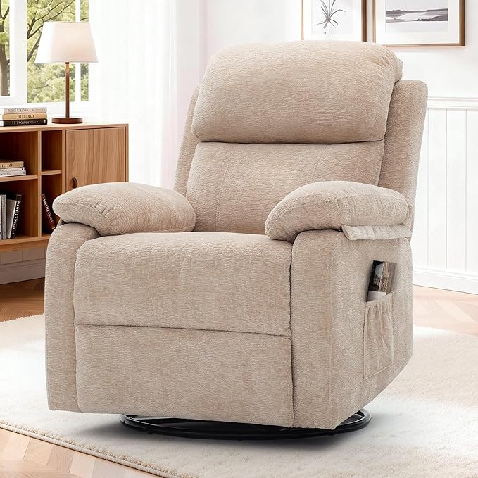 Korser Recliner Chair, 360 Swivel Rocker Chair