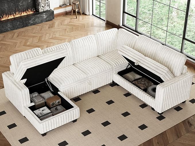Belffin Modular Sectional Storage Chaise Module