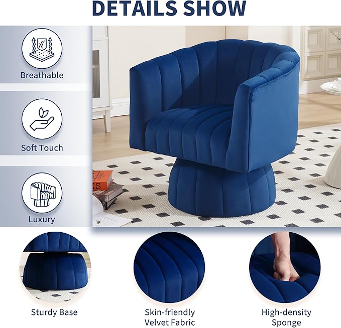 Swivel Accent Barrel Chair