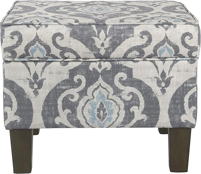 Homepop Home Decor |K7646-A750 | Upholstered Modern Rectangular Storage Ottoman