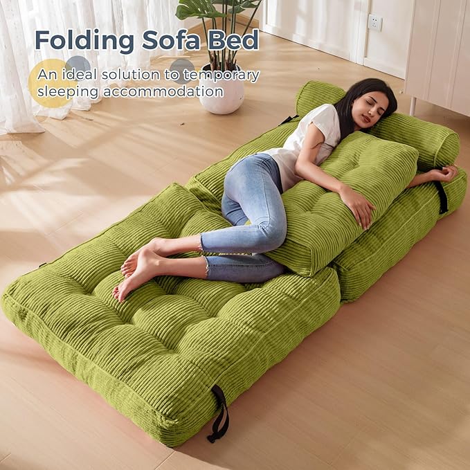 MAXYOYO Folding Sofa Bed, Convertible Sleeper Chair