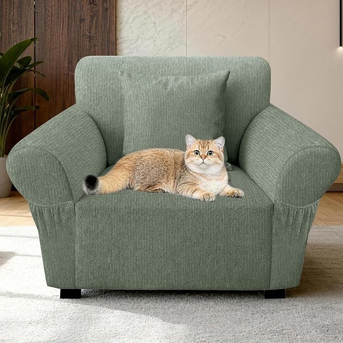 Armchair Slipcover with 1 Pillow Cover