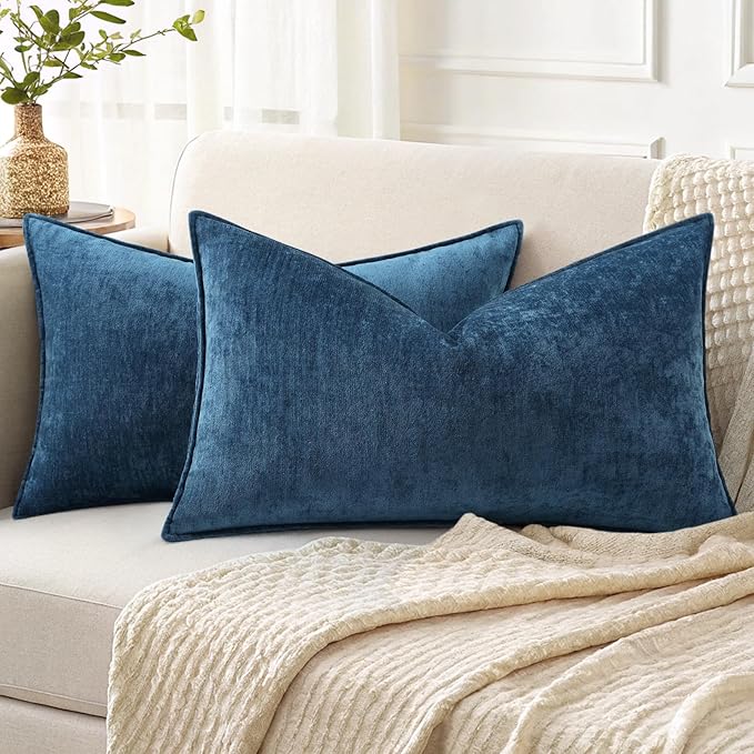 decorUhome Summer Couch Throw Pillow Covers 12x20 Set of 2, Decorative Soft