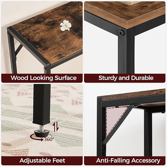 MAHANCRIS Console Table, Narrow Sofa Table, 43.3” Entrance Table