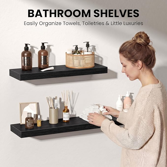 Fun Memories 67Inch Long Floating Shelves, 8 Inch Deep Shelves