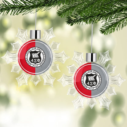 Alpha Sigma Phi Snowflake Christmas Tree Ornament Decoration for Tree Party Home Holiday Decor
