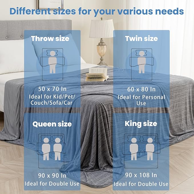 OIGAE Cooling Blanket for Hot Sleepers