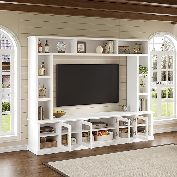 Merax 95" Entertainment Center for TVs up to 80", All-in-One TV Stand